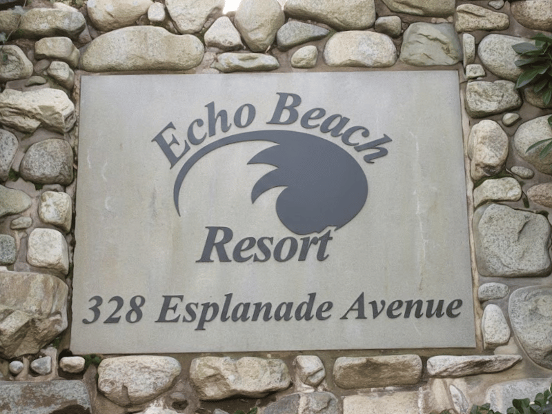 Echo Beach 328 Esplanade Avenue building sign