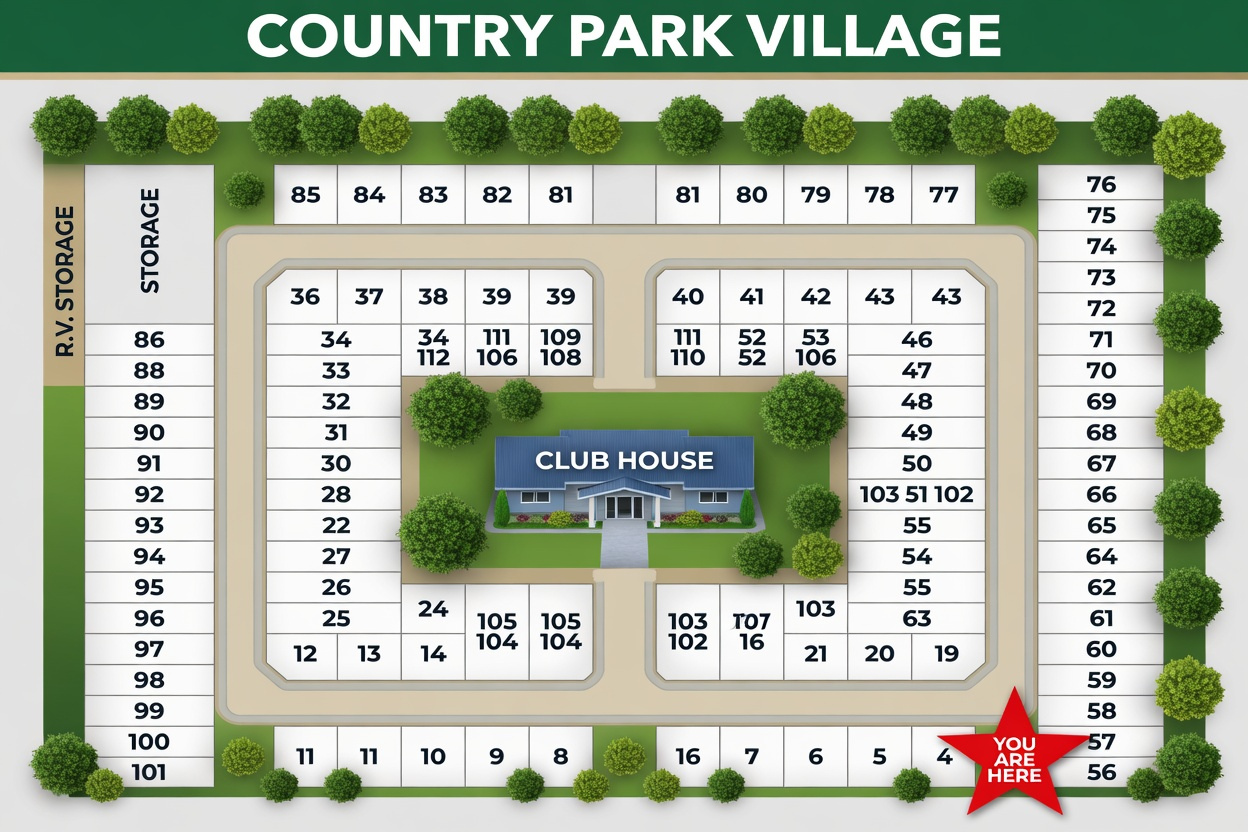 Country Park Village 45918 Knight Road Chilliwack BC - Site map