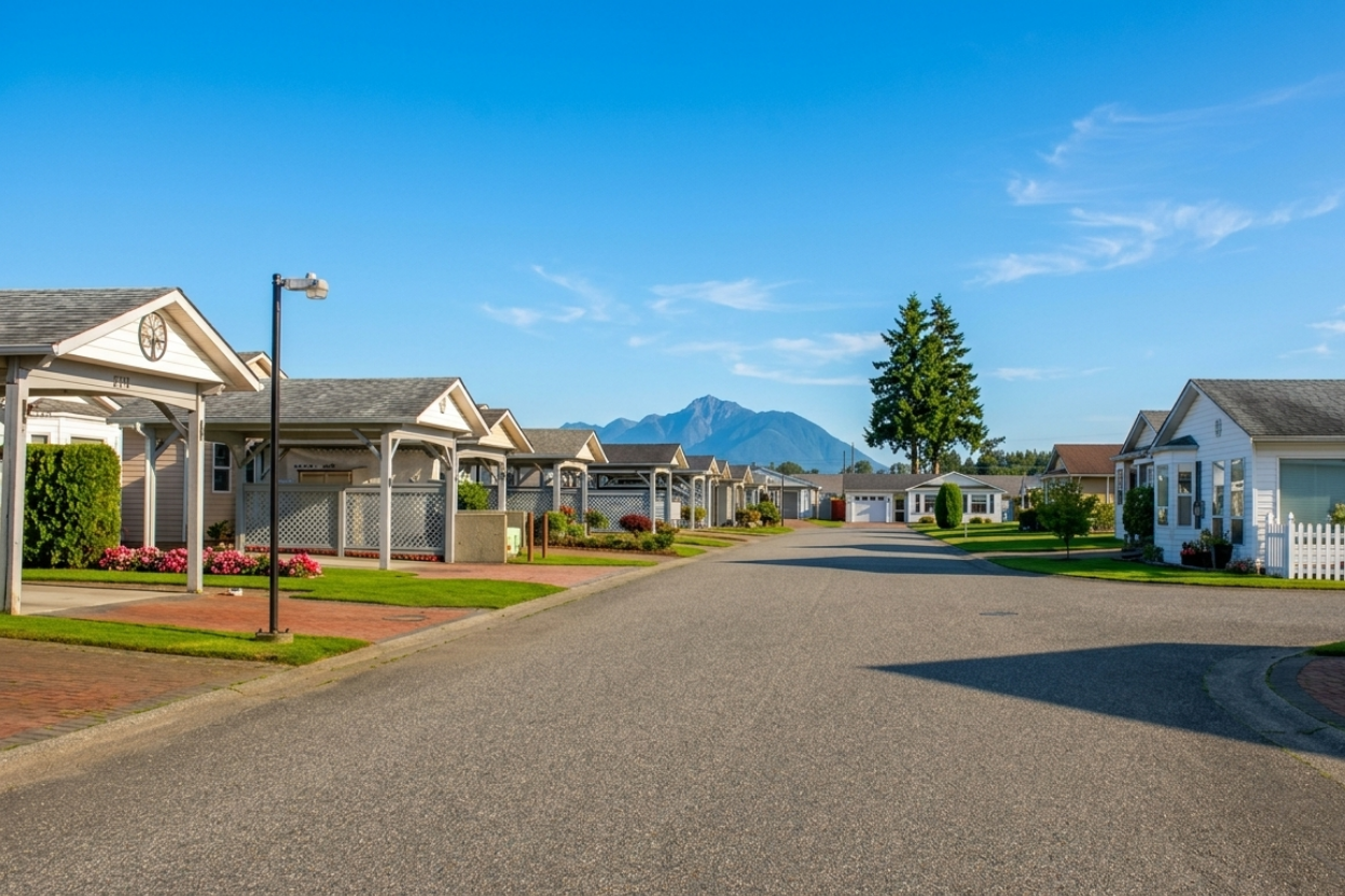 Country Park Village 45918 Knight Road - Image shows South looking view of the complex