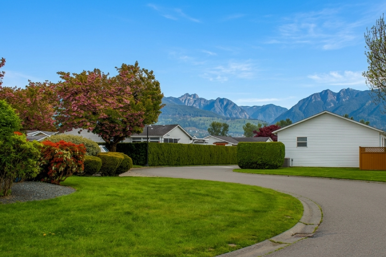 Country Park Village 45918 Knight Road chilliwack BC - image shows curved streets in the park