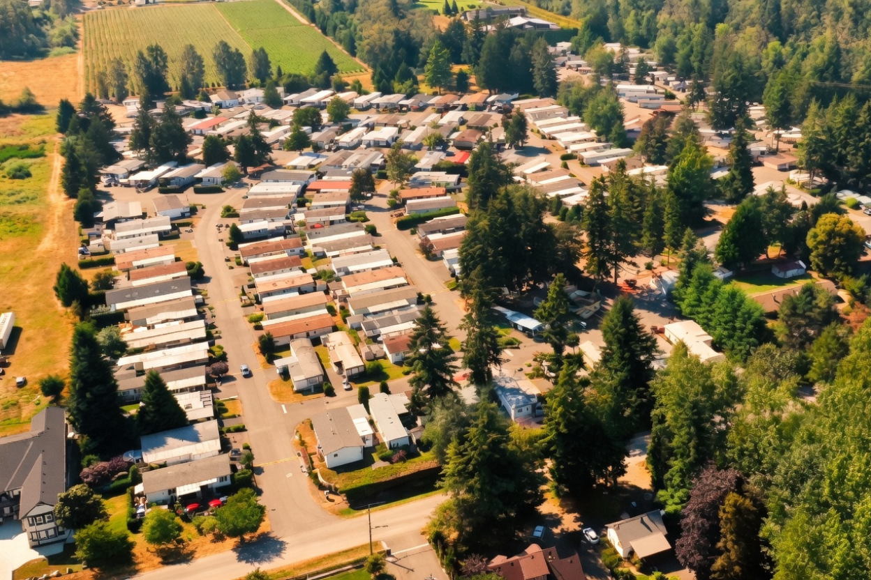 Langley Grove Estates 3665 244 Street ariel view