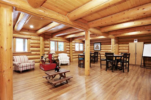 Image of social area in the clubhouse at The Cottages at Bridal Falls 53480 Bridal Falls Road
